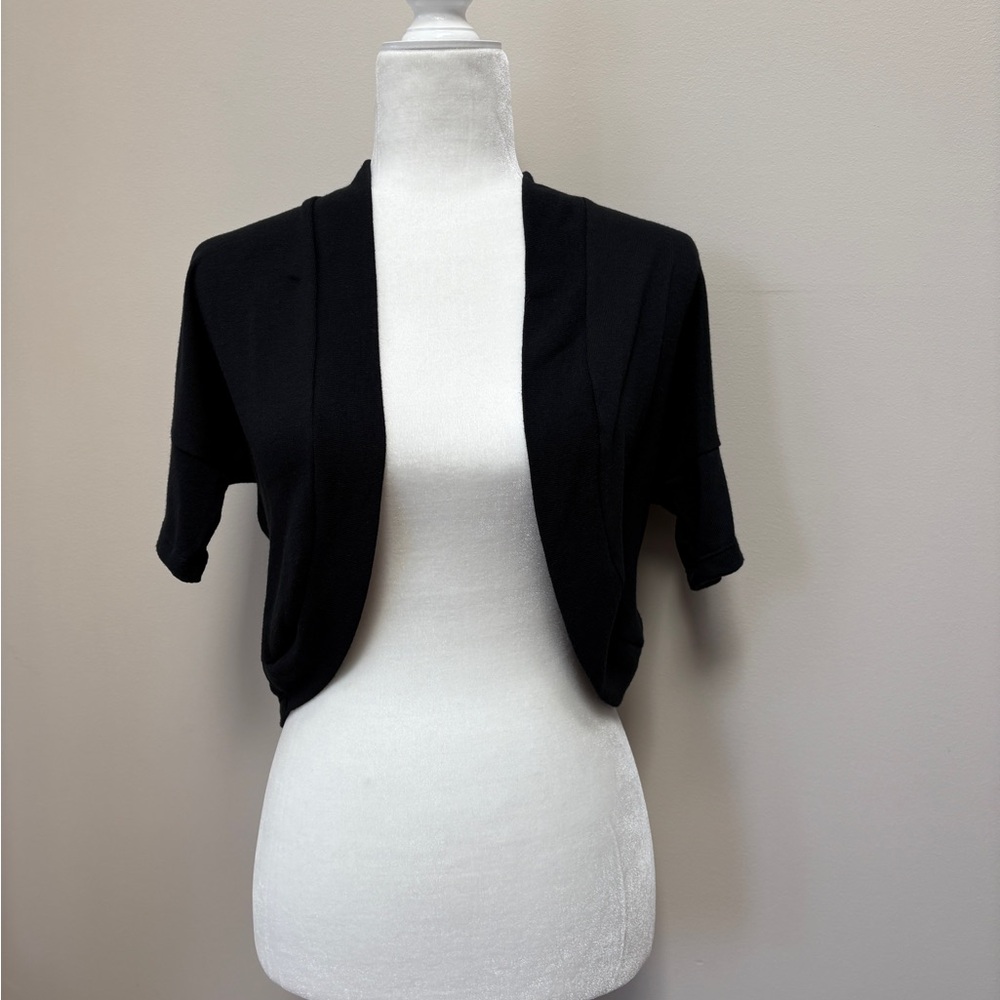 Circo Black Girl's Knit Shrug Cardigan